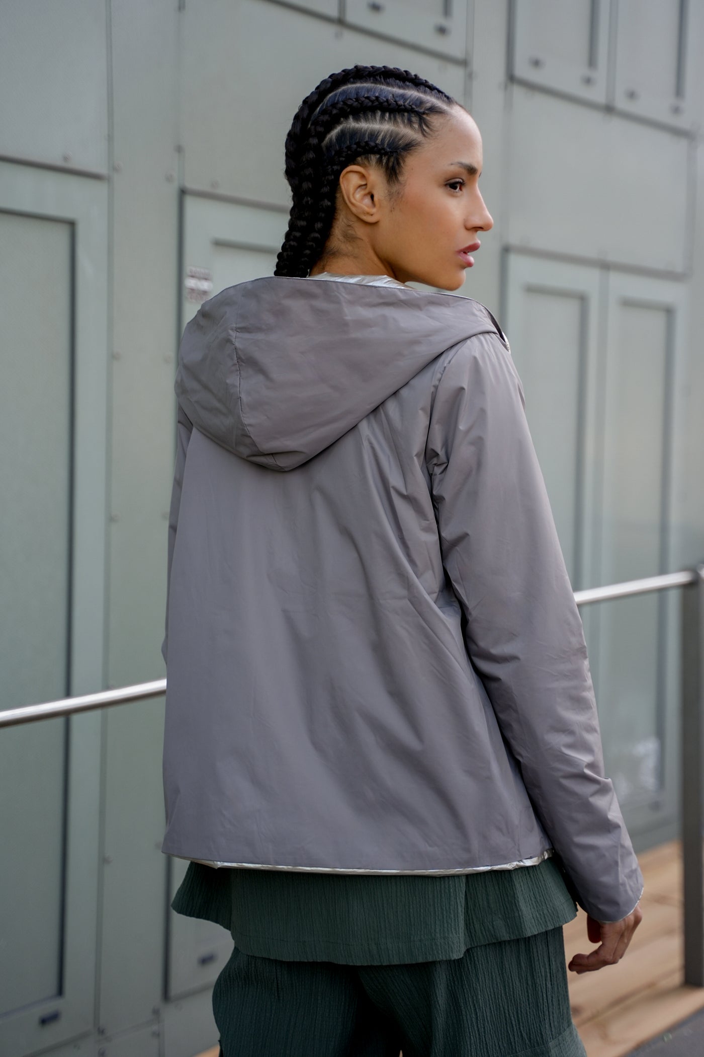 coupe vent impermeable femme #couleur_taupe