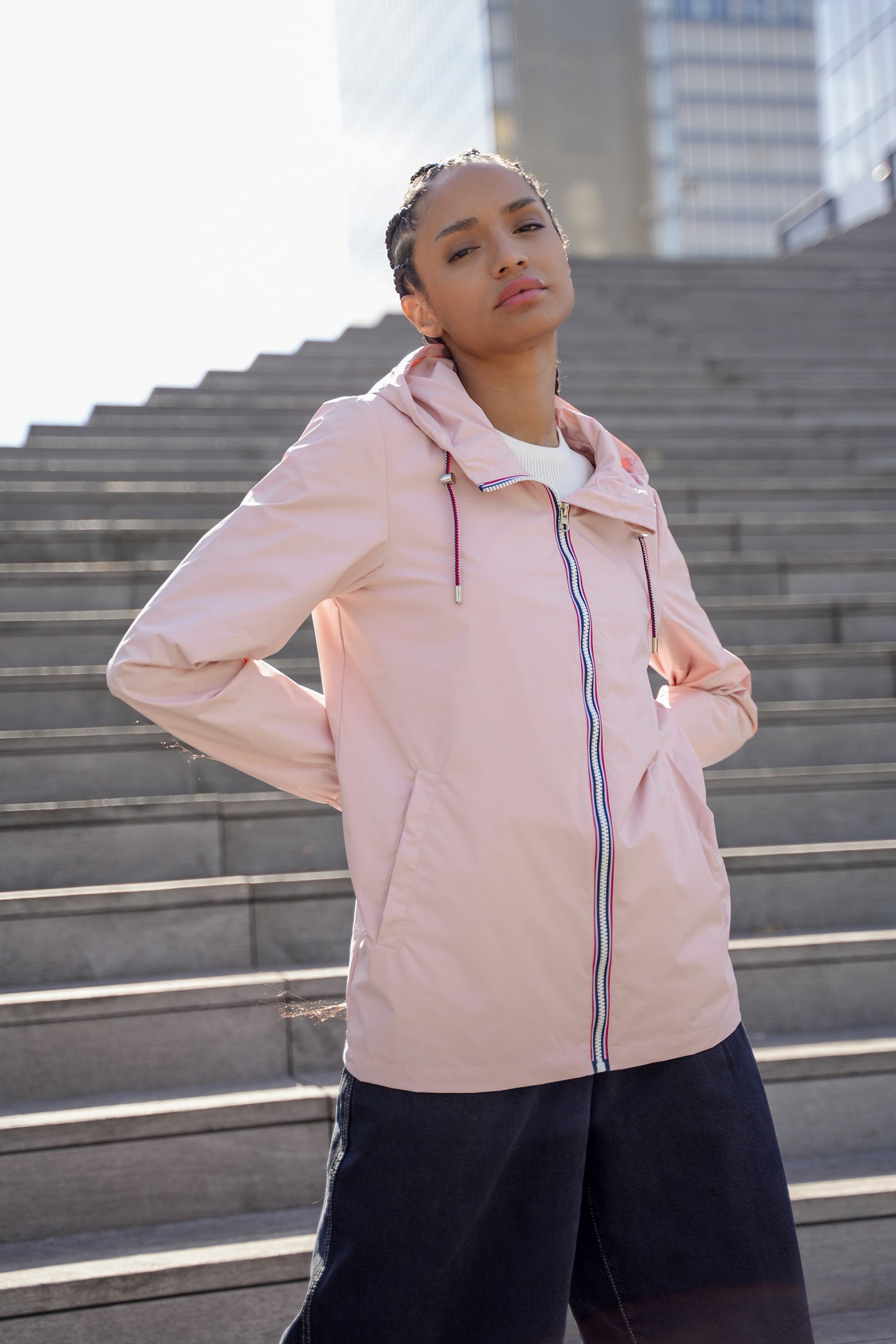 impermeable femme chic #couleur_rose-nude