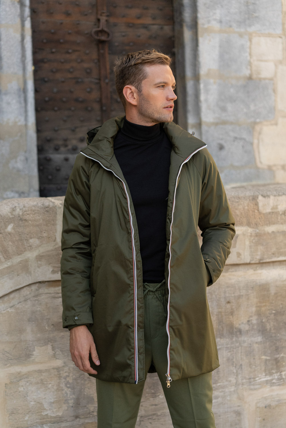 parka verte homme