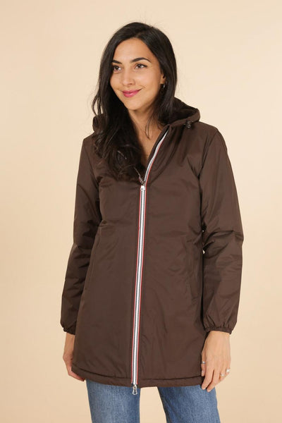 Coupe vent fourré femme Laura Jo #couleur_choco