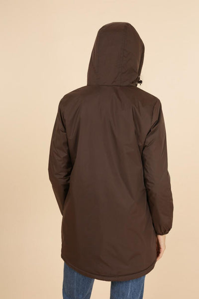 Coupe vent fourré femme Laura Jo #couleur_choco