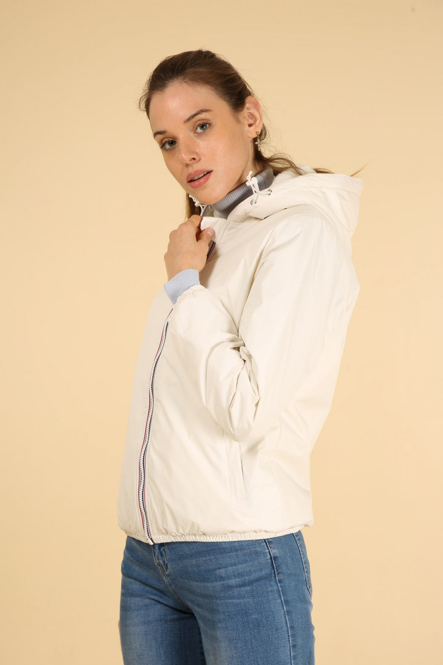 Imperméable fourré femme | Laura Jo #couleur_blanc