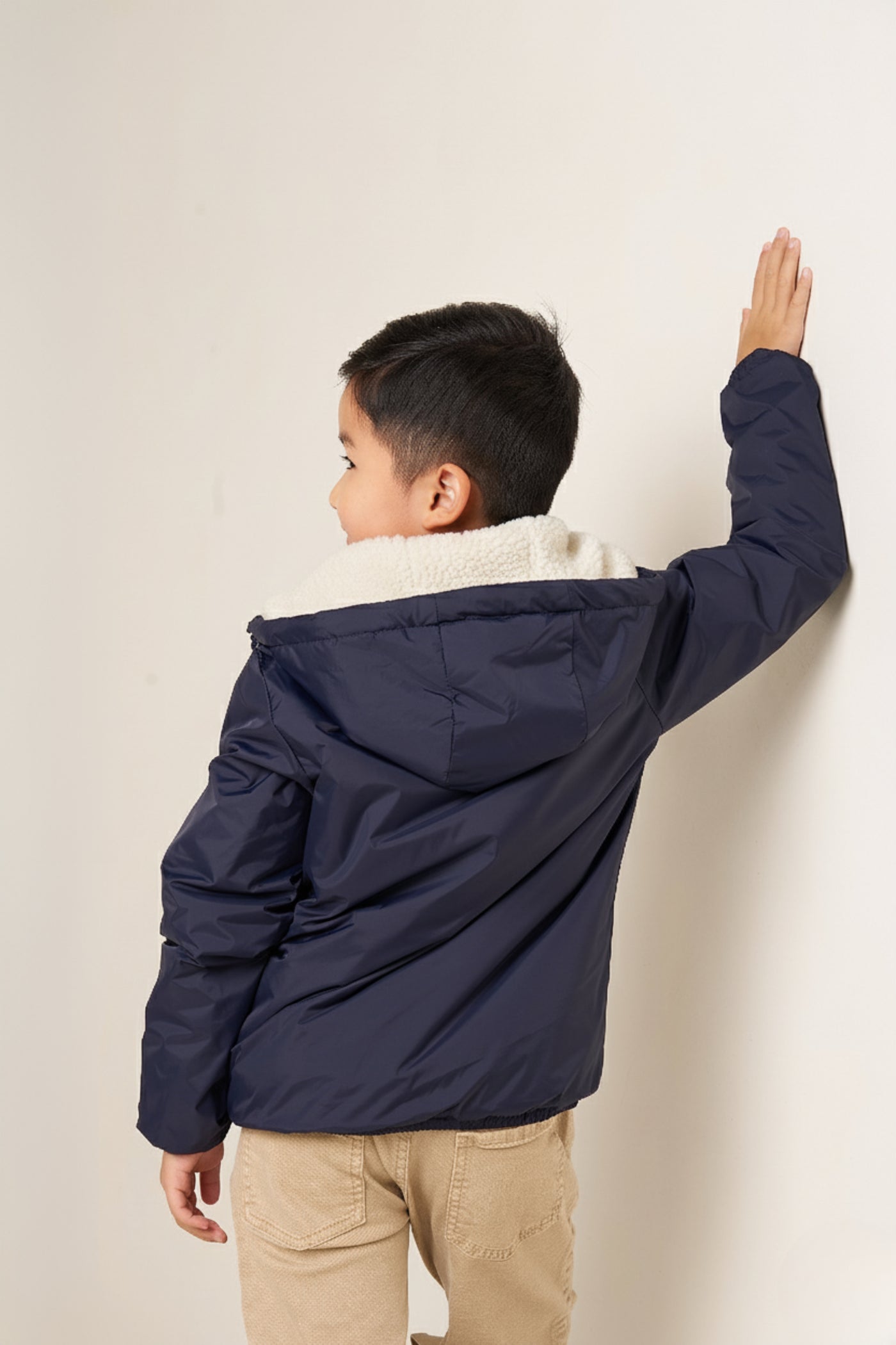 parka garcon hiver #couleur_marine