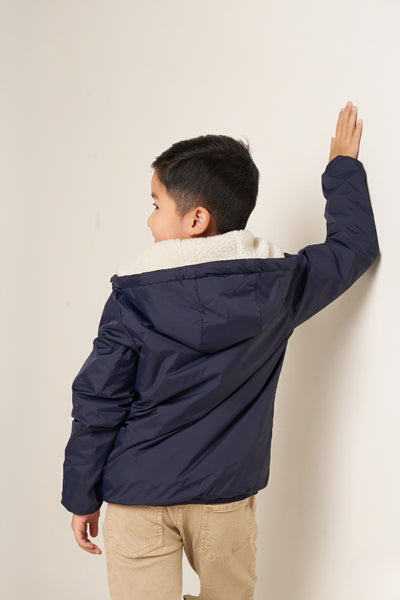 parka garcon hiver #couleur_marine