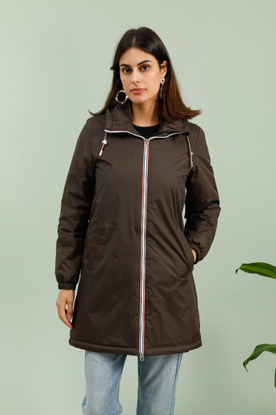 parka fourrée femme Laura Jo #couleur_choco