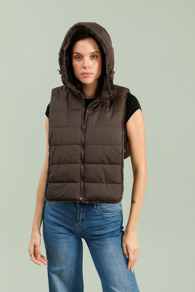capuche amovible femme #couleur_choco