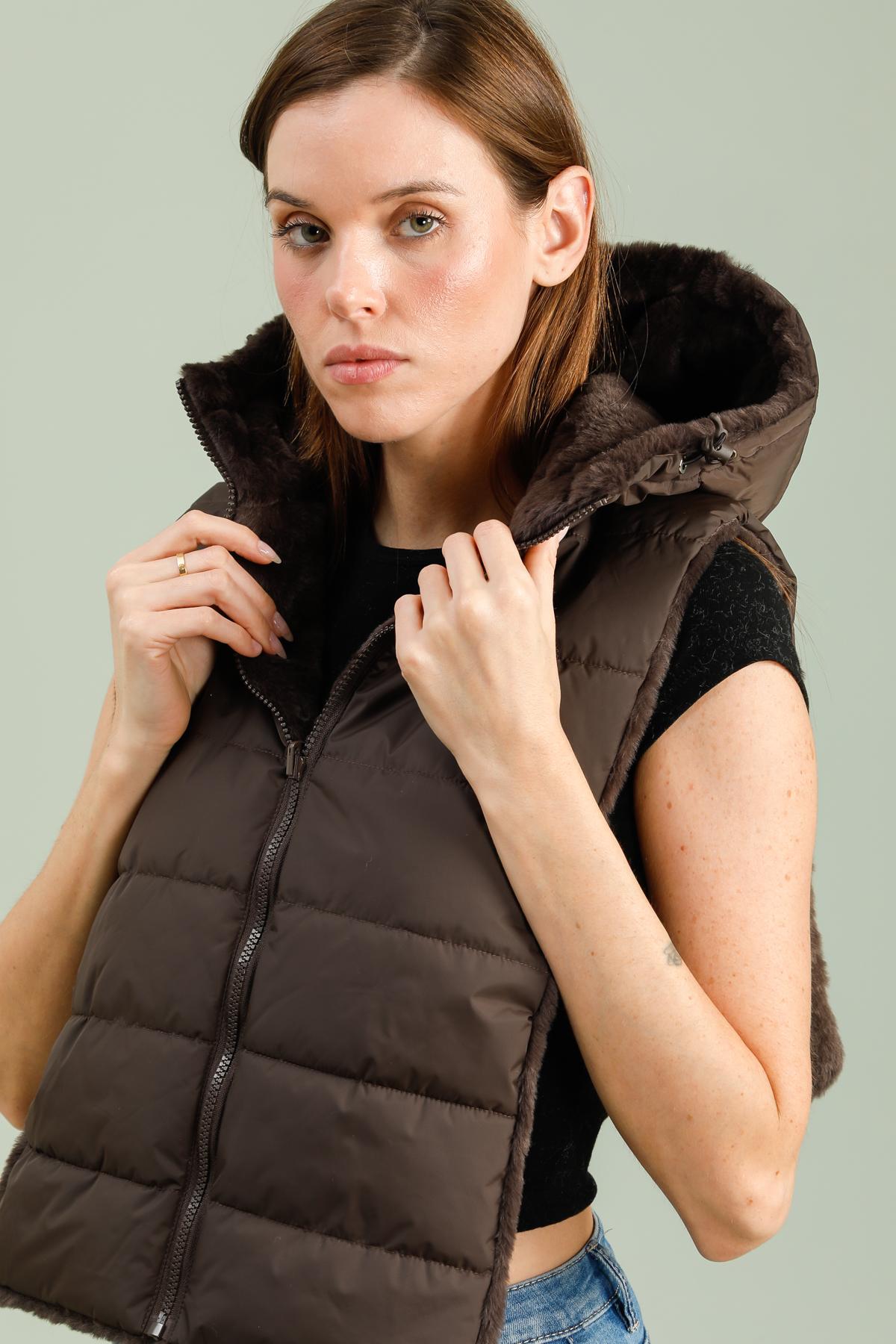 capuche amovible femme #couleur_choco