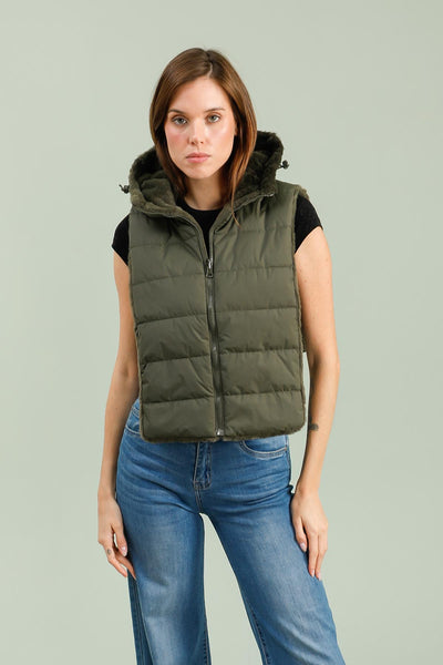 capuche amovible femme #couleur_kaki