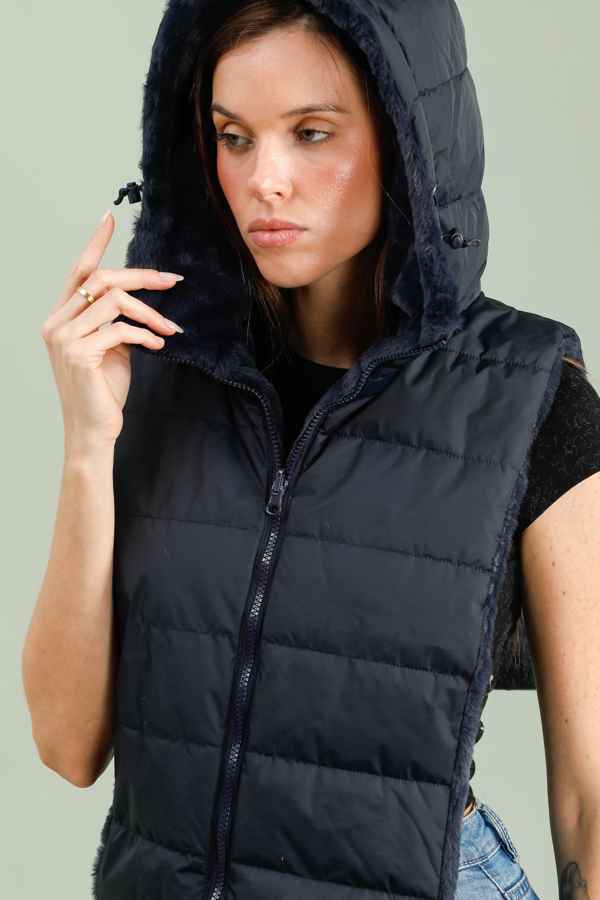 capuche amovible femme #couleur_marine