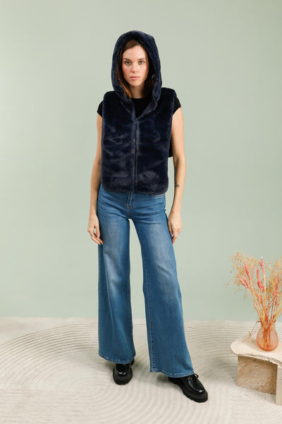 capuche amovible femme #couleur_marine