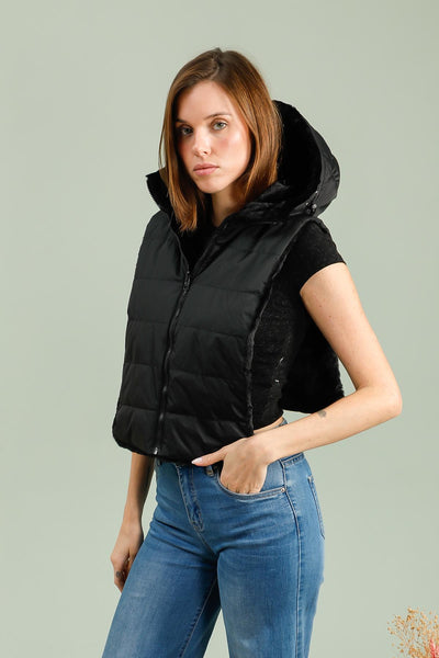 capuche amovible femme #couleur_noir
