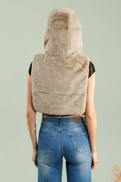 capuche amovible femme #couleur_bronze