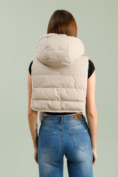 capuche amovible femme #couleur_beige