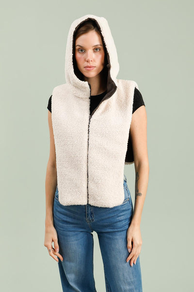 capuche amovible fourrure #couleur_choco