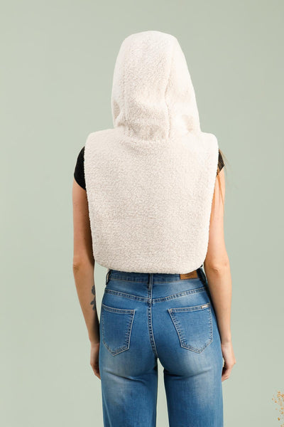 capuche amovible fourrure #couleur_noir
