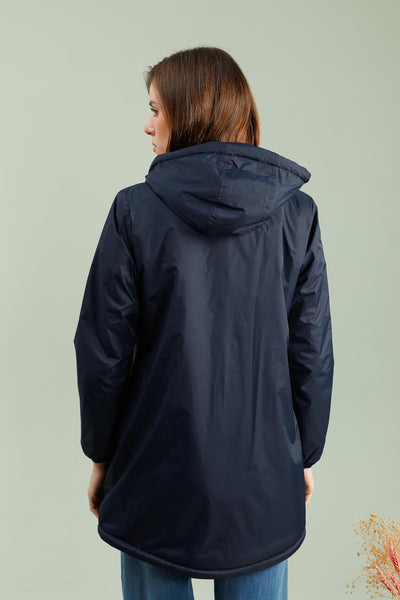 Imperméable doublée polaire femme #couleur_marine