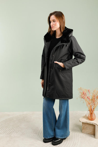 parka femme #couleur_noir
