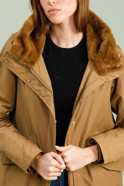 parka femme #couleur_camel