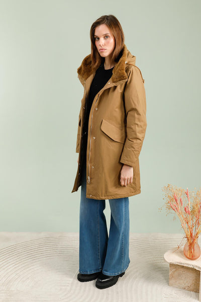 parka femme #couleur_camel