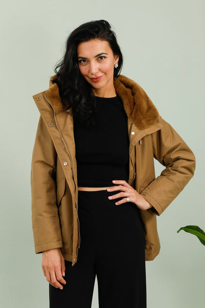 parkas femme #couleur_camel