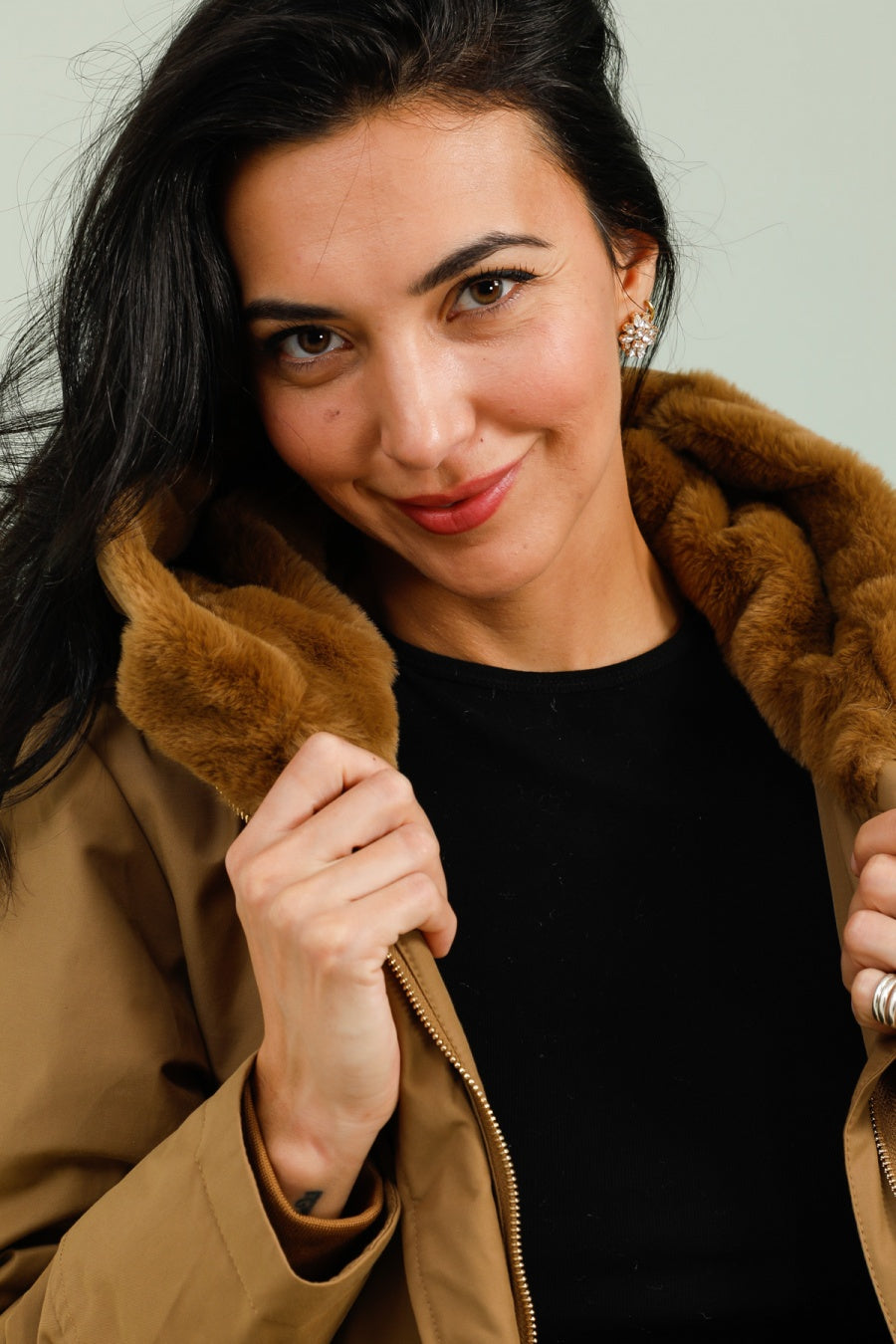 parkas femme #couleur_camel