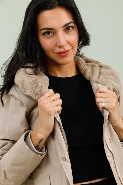 parkas femme #couleur_beige