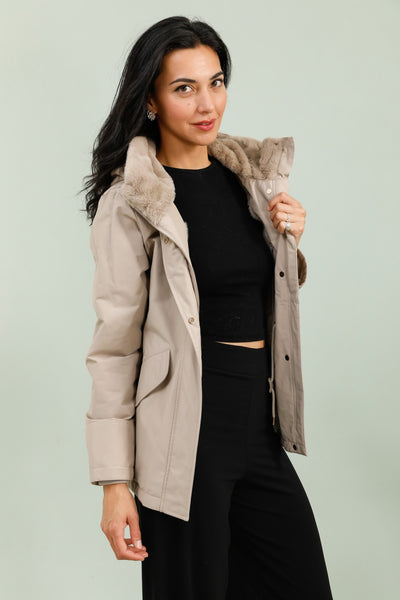 parkas femme #couleur_beige