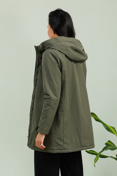 parka hiver femme #couleur_kaki-beige