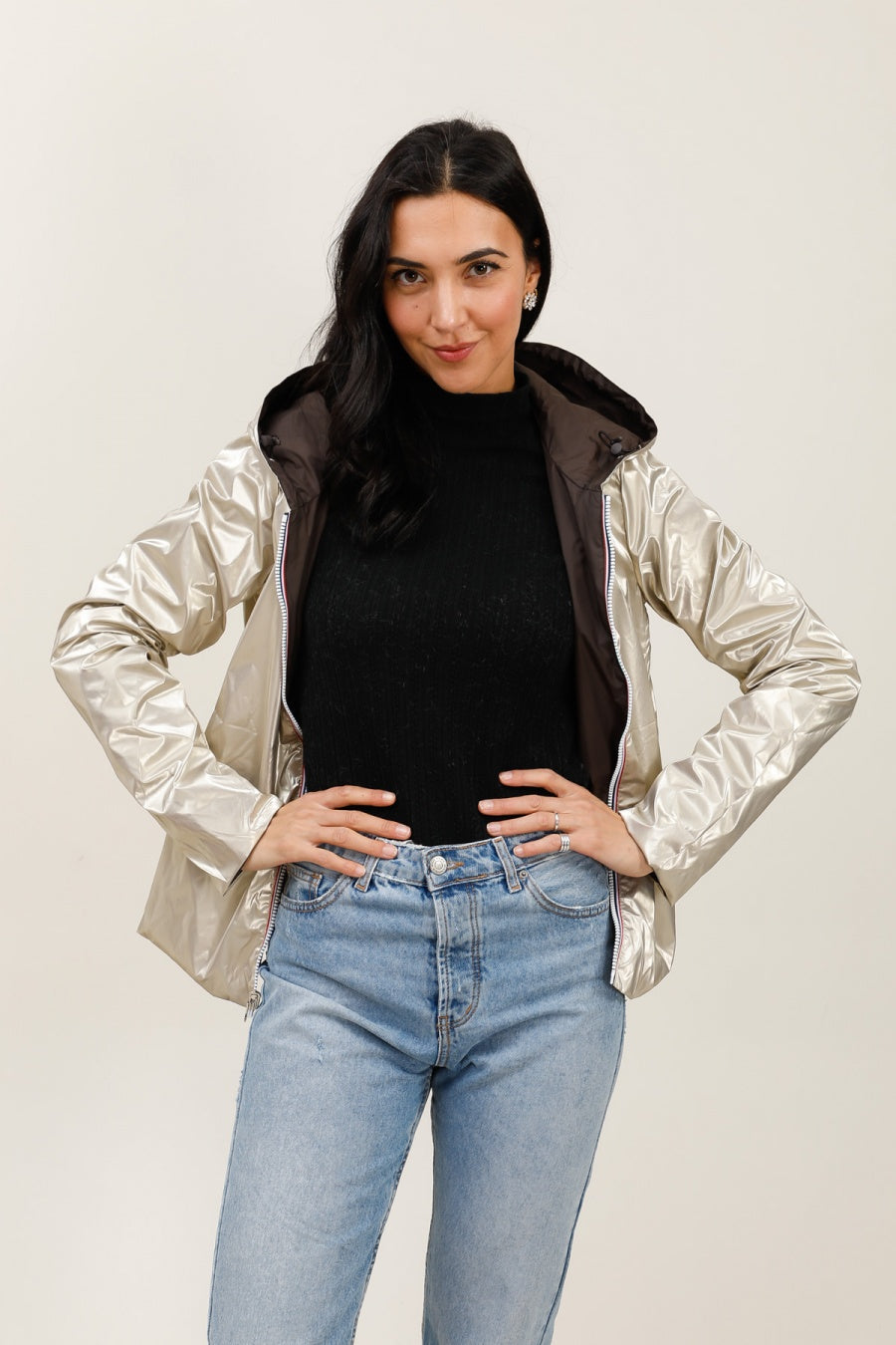 imperméable réversible femme Laura Jo #couleur_choco