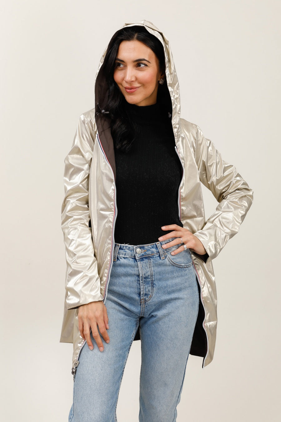 impermeable reversible femme #couleur_choco