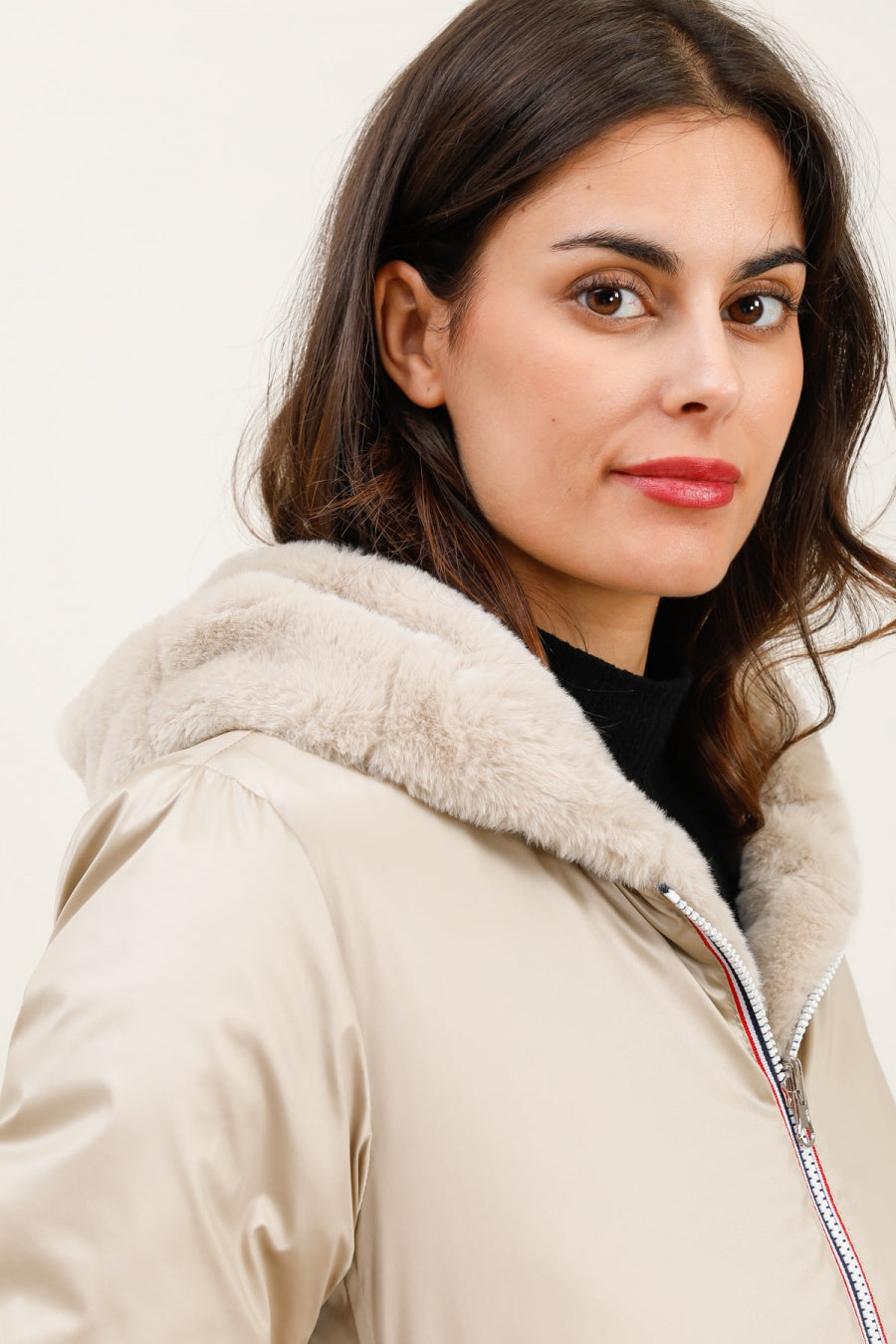 imperméable femme doublé #couleur_sable
