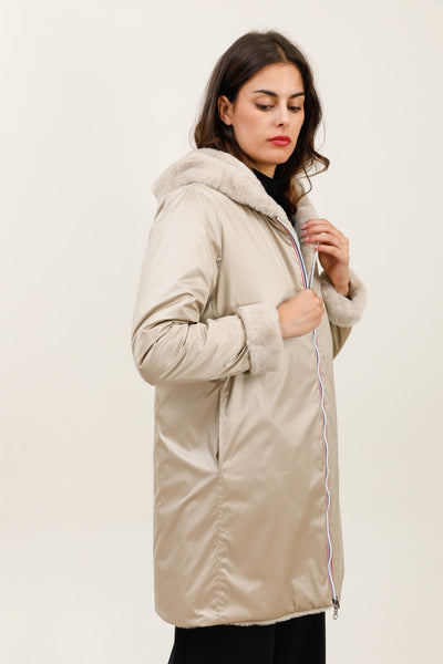 imperméable femme doublé #couleur_sable