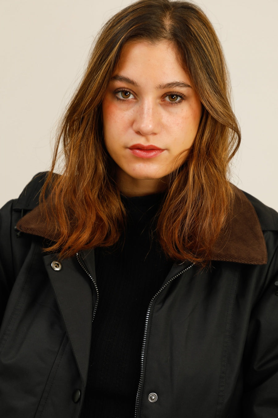 parka fourrure femme #couleur_noir