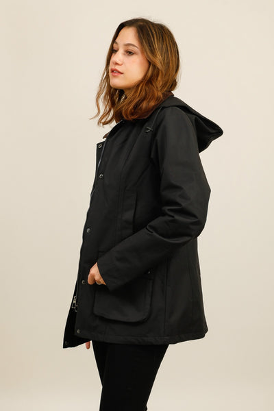 parka fourrure femme #couleur_noir