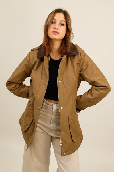 parka fourrure femme #couleur_camel