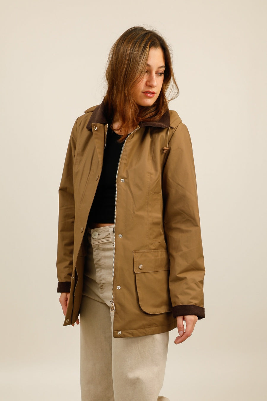 parka fourrure femme #couleur_camel