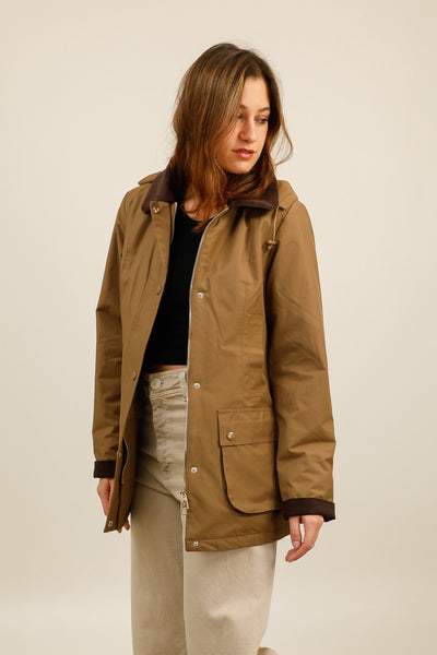 parka fourrure femme #couleur_camel