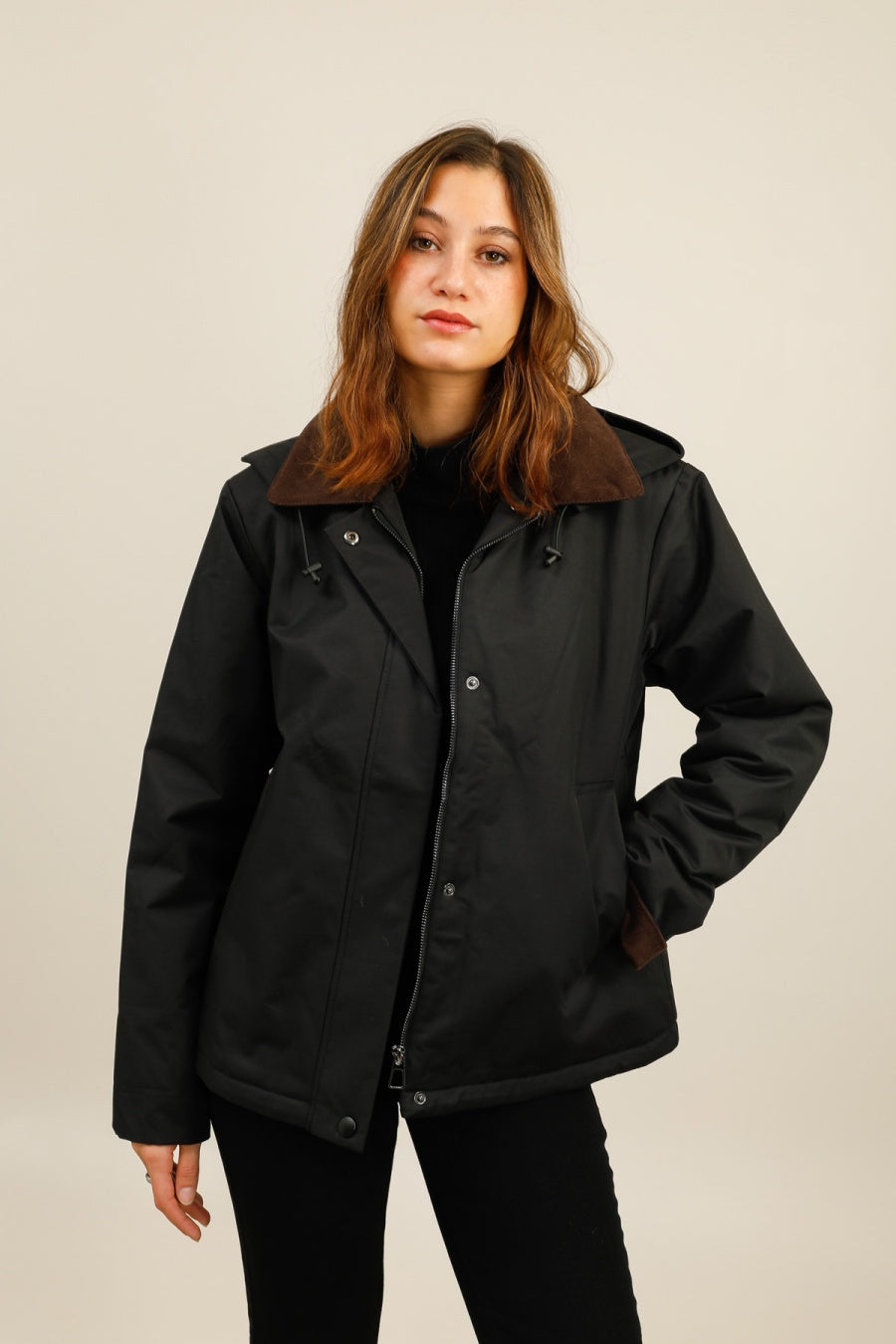 veste fourrée #couleur_noir