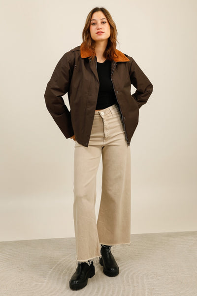 veste fourrée #couleur_choco