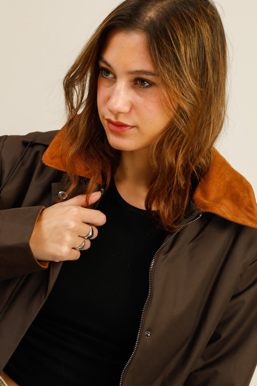 veste fourrée #couleur_choco