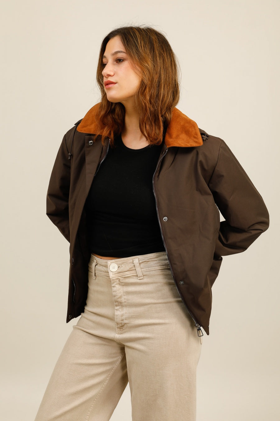 veste fourrée #couleur_choco