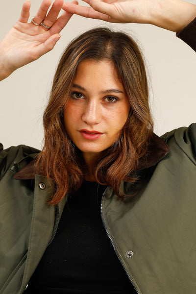 veste fourrée #couleur_kaki