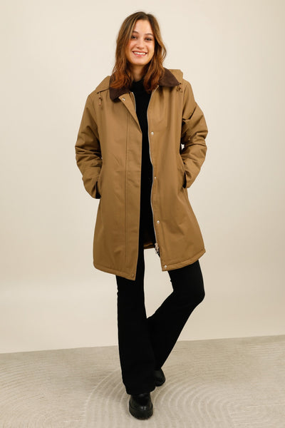 veste fourrée femme #couleur_camel