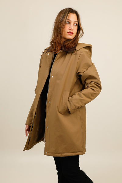 veste fourrée femme #couleur_camel
