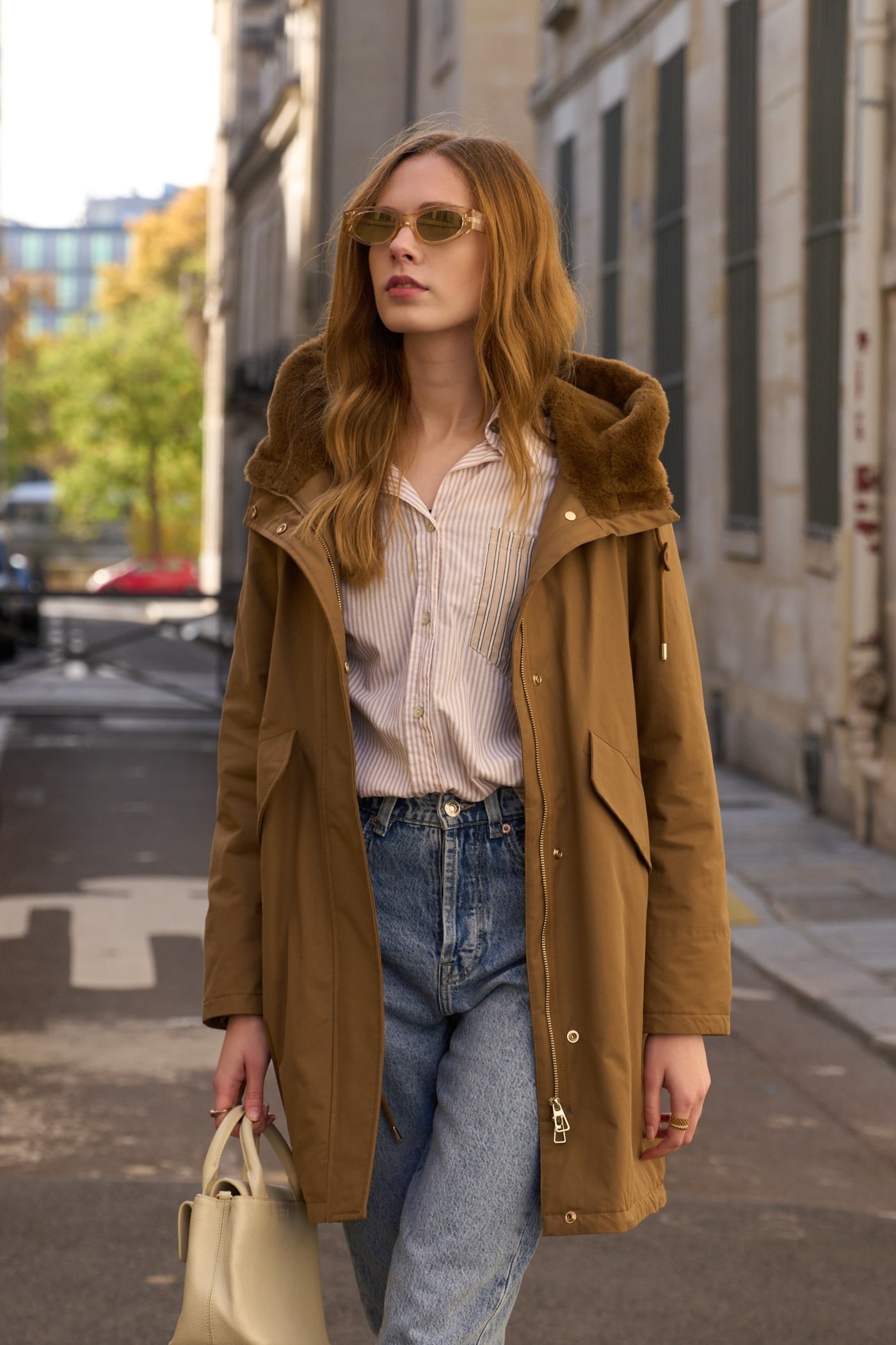 parka femme #couleur_camel