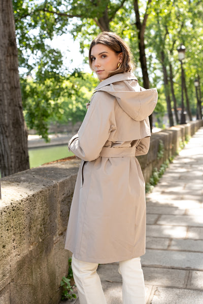 trench femme #couleur_beige