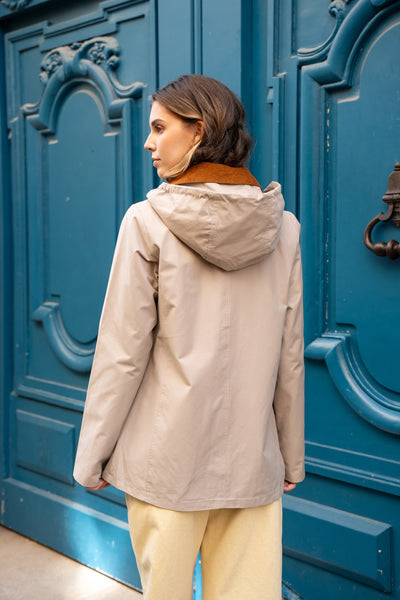 parka coton femme #couleur_beige