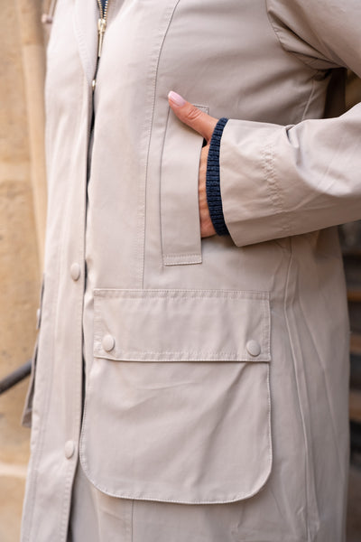 parka femme en coton #couleur_beige
