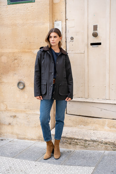 parka coton femme #couleur_noir