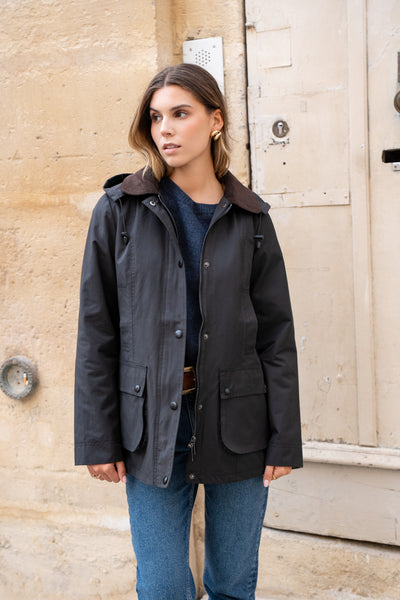 parka coton femme #couleur_noir